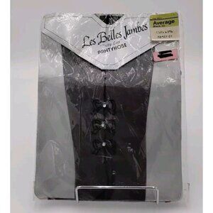 Les Belles Jambes “Pretty Legs” Vintage Pantyhose Average Black